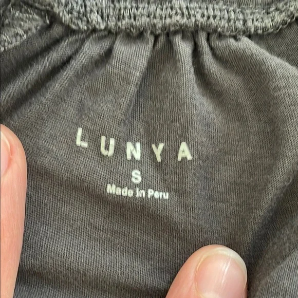 Lunya Wide Leg Pants in Gray - Picture 2 of 7